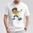 ブラジル国旗 Braziloccer Flag ブラジル代表サッカー Tシャツ 面白い贈り物