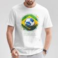 ブラジル選手 スポーツ ヴィンテージ 男性 ブラジル ブラジル Tシャツ 面白い贈り物