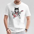 ベースギターを弾く 面白い ロック猫 バンド ミュージシャン ベーシスト 動物 Tシャツ 面白い贈り物