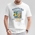 ポジターノ イタリア アマルフィ海岸 レトロ レモン 夏 バイブ グラフィック Tシャツ 面白い贈り物