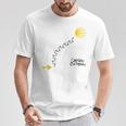 ポルトガルの道の痕跡、カミーノ・デ・サンティアゴ Tシャツ 面白い贈り物