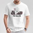 ポーカーエース、I Am All In Tシャツ 面白い贈り物