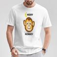 モンキーtシャツ 「チーキーモンキー」 Tシャツ 面白い贈り物
