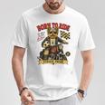 ヨーキー ライド バイク 遊び フットボール サッカー Digor Tシャツ 面白い贈り物