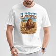 ライオン ヴィンテージ 70年代 90年代 レトロ ライオン アフリカ 動物好き Tシャツ 面白い贈り物