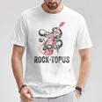 レトロ オクトパス クラーケン ギターを弾く Rock-Topus ギタリスト Tシャツ 面白い贈り物