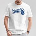 レトロ ブルックリン バムス ニューヨーク 野球 エベッツ フィールド Tシャツ 面白い贈り物