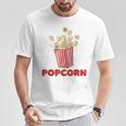 レトロポップコーン Tシャツ 面白い贈り物