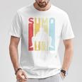 ヴィンテージ 相撲 扇子 レトロ 相撲 Tシャツ 面白い贈り物