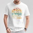 ヴィンテージカー 1976 年4月 50 歳の誕生日 1976 年のクラシックカー Tシャツ 面白い贈り物