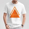 三角形抽象幾何学デザインtシャツ Tシャツ 面白い贈り物
