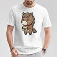 午年 馬 干支 うま 和風 絵馬 願い 正月 Tシャツ 面白い贈り物