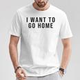 家に帰りたい Tシャツ 面白い贈り物