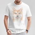文字絵 柴犬 Tシャツ 面白い贈り物