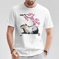 日本のカピバラ・桜美的カピバラ Tシャツ 面白い贈り物