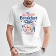 朝食クラブ スローモーニング ブランチ 恋人 卵 トースト Tシャツ 面白い贈り物