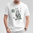 猫 和 着物 日本 伝統 ママ パパ キッズ Tシャツ 面白い贈り物