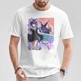 白猫プロジェクト ネコミミスト（ルナ） Comictyle Tシャツ 面白い贈り物