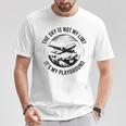 空は私の限界ではない 飛行機デザイン Tシャツ 面白い贈り物