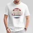 裏面 ヴィンテージ 20 誕生日 デコレーション メンズ 20歳 2006 20歳 Tシャツ 面白い贈り物
