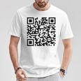 裏面面白いqr Fck You Code 中指言葉 Tシャツ 面白い贈り物