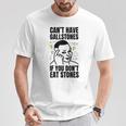 面白い胆石除去手術と胆石 Tシャツ 面白い贈り物
