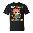 100 Days Smarter Happy Cute Cat Reading A Book T-Shirt