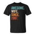 19 Aniversario De Boda 19 Años Camiseta unisex