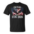 250 Anniversary Usa 2026 Patriotic Eagle 250Th 4Th Of July Tシャツ