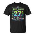 27歳の男性女性、誕生日、27歳の誕生日にプレゼント。 Tシャツ