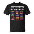 50th Birthday I'm This Many Books Old 50 Years Old Bookworm T-Shirt