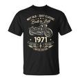 55 歳の誕生日男性オートバイ バイクに乗る人 1971 Tシャツ