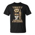 5月56日 誕生日 男性 女性 1970年 素晴らしいテディベア Tシャツ