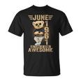 6月65日 誕生日 男性 女性 1961年 素晴らしいテディベア Tシャツ