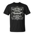 80歳 誕生日 男性女性intage 1946年1946年生まれ レトロデザインブランド Tシャツ