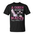 A Queen Was Born On 5月29日 ガーリー 誕生日 クイーン Tシャツ