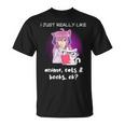 Anime Shirt Cat Lover Book Lover Reading Anime Lover T-Shirt Anime Shirt Cat Lover Book Lover Reading Anime Lover T-Shirt
