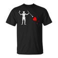 Avec Drapeau Pirate Jolly Roger De Barbe Noire T-Shirt