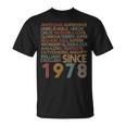 Awesomeince 1978 46Th Birthday Born In 1978 46 Years Old Tシャツ