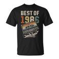 Best Of 1986 カセットテープ 40年 音楽 レトロ 誕生日 Tシャツ