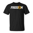 Bitcoin Freedom 暗号通貨 Btc 自由 ミリオネア ビットコインでお金持ち Tシャツ