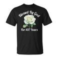 Blessed By God For 107 Yeasオールドローズフラワー 107歳の誕生日 長袖tシャツ Tシャツ