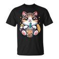 Boba Cat Drinking Boba Kitten Kawaii 日本人 男性 女性 キッズ Tシャツ