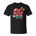 Book Coffee Valentines Cute Heart Lover Women Girl T-Shirt