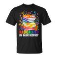 Book Flower Radicalized By Basic Decency Feminist LGBT 2026 T-Shirt Book Flower Radicalized By Basic Decency Feminist LGBT 2026 T-Shirt