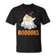 Booooks Funny Halloween Cute Ghost Book Reading T-Shirt Booooks Funny Halloween Cute Ghost Book Reading T-Shirt