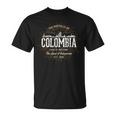 Colombia ヴィンテージスタイルのレトロなコロンビア Tシャツ