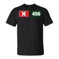 Cool 456 Code Number Illustration Novelty Graphic s Tシャツ