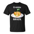 Coxinha 伝統的なブラジル料理 ブラジル国旗 Tシャツ