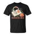 Cute Audiobook Girl Aesthetic Book & Tea Love T-Shirt Cute Audiobook Girl Aesthetic Book & Tea Love T-Shirt